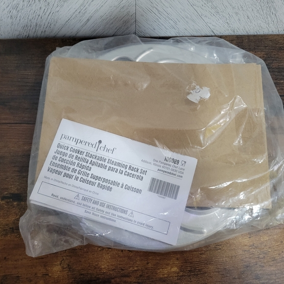 Pampered Chef Steaming Rack Set - Picture 2 of 2